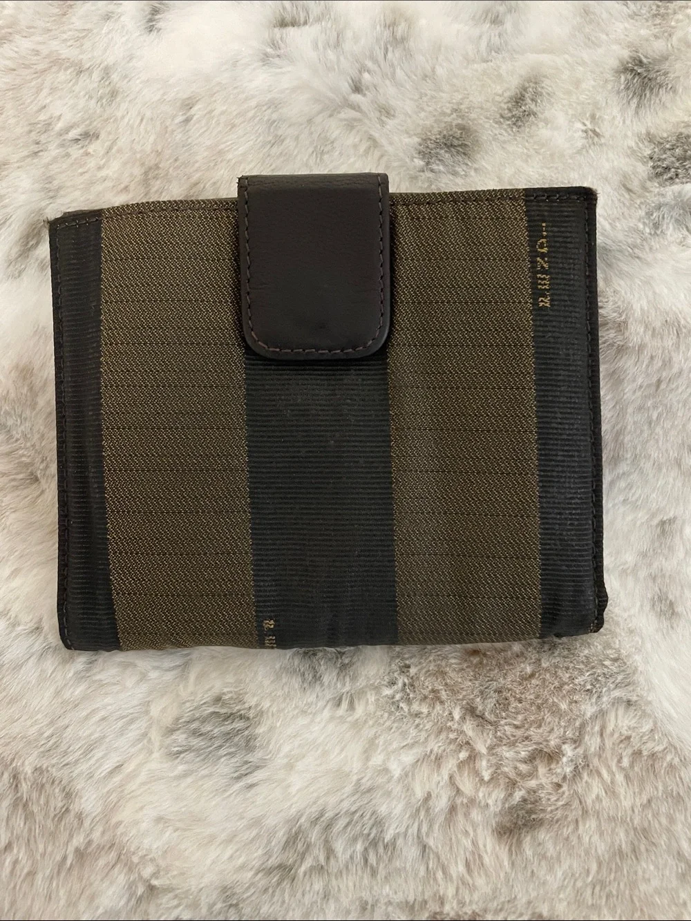 Men's Vintage Fendi Pequin Stripe Wallet